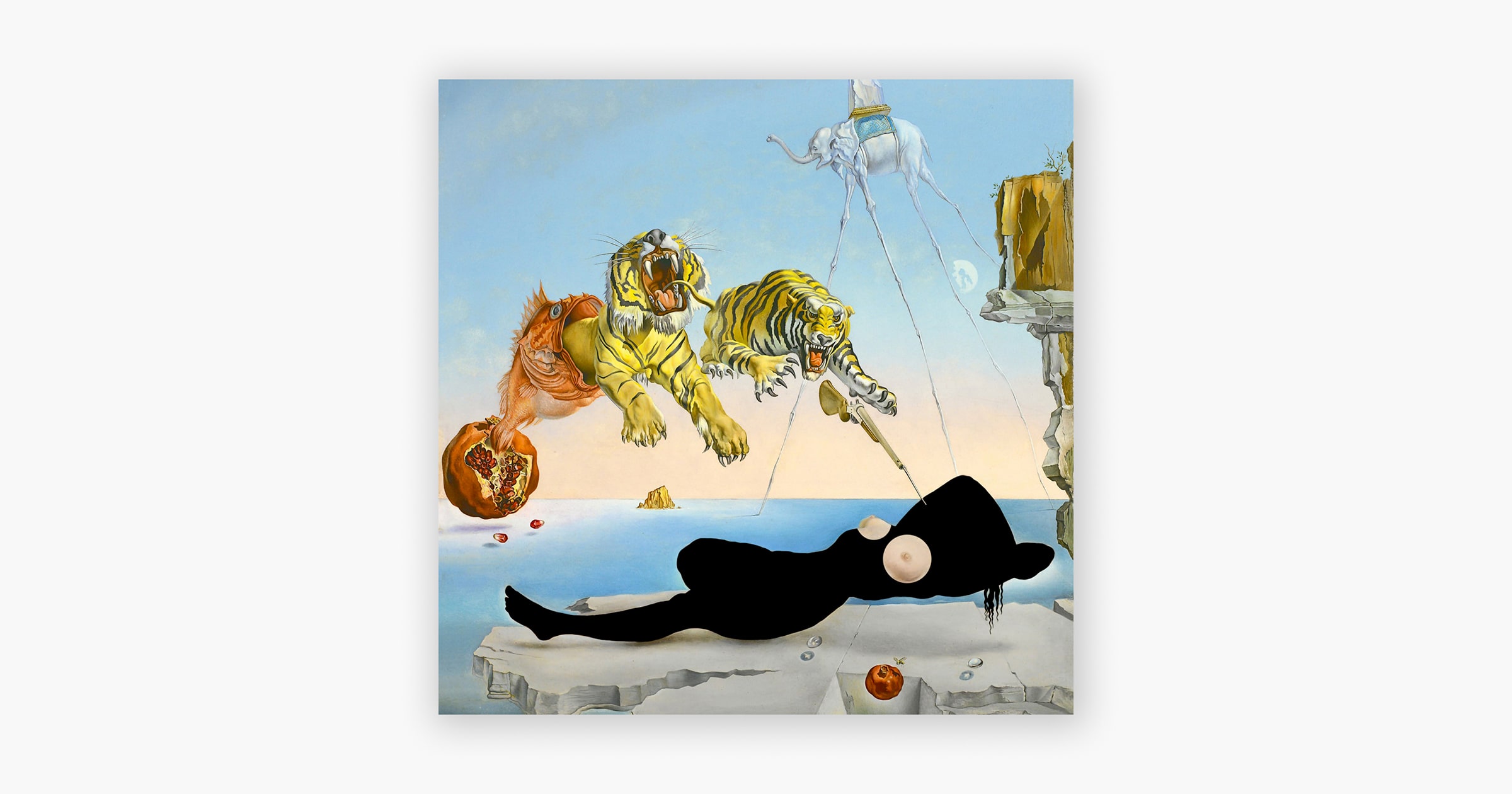 Sogno causato dal volo di un'ape intorno a una melagrana un attimo